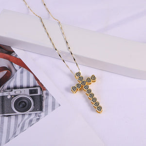 Heart Cross Pendant Necklace