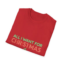 Load image into Gallery viewer, Christian faith t-shirt with All ai want for Christmas is Salvation
