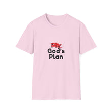 Load image into Gallery viewer, God&#39;s Plan Unisex T-Shirt with Scribbled Out &#39;My&#39;