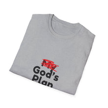 Load image into Gallery viewer, God&#39;s Plan Unisex T-Shirt with Scribbled Out &#39;My&#39;