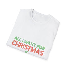 Load image into Gallery viewer, Christian faith t-shirt with All ai want for Christmas is Salvation