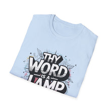 Load image into Gallery viewer, Thy word Christian Gift T-Shirt, Men’s religious Shirt, religious shirt for men, Psalm 119:105 “Thy Word is a Lamp” Tee