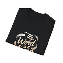 Load image into Gallery viewer, Thy Word is a Lamp T-Shirt, Inspirational Tee, Unisex Shirt, Christian Apparel, Gift for Believers, Faith-Based Clothing