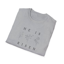 Load image into Gallery viewer, Easter He is Risen 3 flower Unisex T-Shirt