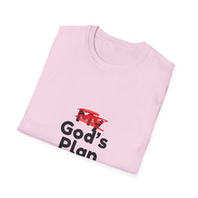 Load image into Gallery viewer, God&#39;s Plan Unisex T-Shirt with Scribbled Out &#39;My&#39;