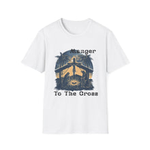 Load image into Gallery viewer, From the Manger to the Cross Shirt | Christian Christmas Tee | Jesus Journey | Religious Holiday Gift - Limited Holiday Collection 🎄