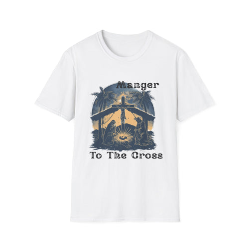 From the Manger to the Cross Shirt | Christian Christmas Tee | Jesus Journey | Religious Holiday Gift - Limited Holiday Collection 🎄