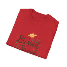 Load image into Gallery viewer, Too Blessed to Be Stressed Christmas Shirt | Christian Holiday Tee | Faith Over Stress | Religious Christmas Gift - Limited Holiday Collection 🎄