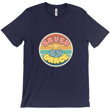 Load image into Gallery viewer, Saved by Grace T-Shirt - Colorful Christian Tee with Circle Design