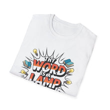 Load image into Gallery viewer, Share the Light Men’s religious Shirt, religious shirt for men tee Psalm 119:105 “Thy Word is a Lamp”