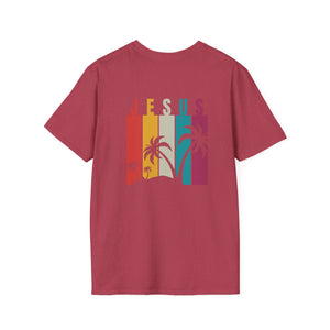 Jesus Summer T-Shirt with Palm Tree Design