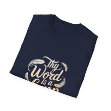Load image into Gallery viewer, Thy Word is a Lamp T-Shirt, Inspirational Tee, Unisex Shirt, Christian Apparel, Gift for Believers, Faith-Based Clothing
