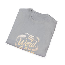 Load image into Gallery viewer, Thy Word is a Lamp T-Shirt, Inspirational Tee, Unisex Shirt, Christian Apparel, Gift for Believers, Faith-Based Clothing