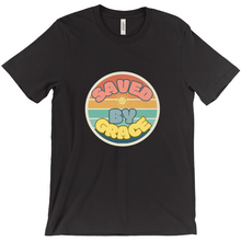 Load image into Gallery viewer, Saved by Grace T-Shirt - Colorful Christian Tee with Circle Design