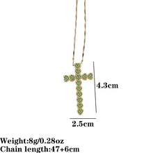 Load image into Gallery viewer, Heart Cross Pendant Necklace