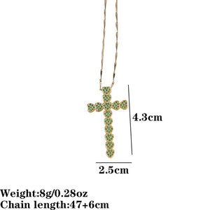 Heart Cross Pendant Necklace