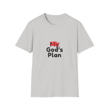 Load image into Gallery viewer, God&#39;s Plan Unisex T-Shirt with Scribbled Out &#39;My&#39;