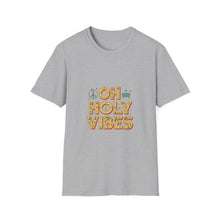 Load image into Gallery viewer, Oh Holy Vibes Retro Christmas Christian T-Shirt Festive Faith Tee for Church Attendees, Everyday Believers, Religious Gift Giving