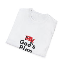Load image into Gallery viewer, God&#39;s Plan Unisex T-Shirt with Scribbled Out &#39;My&#39;