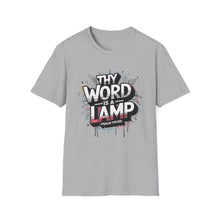 Load image into Gallery viewer, Thy word Christian Gift T-Shirt, Men’s religious Shirt, religious shirt for men, Psalm 119:105 “Thy Word is a Lamp” Tee