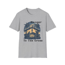 Load image into Gallery viewer, From the Manger to the Cross Shirt | Christian Christmas Tee | Jesus Journey | Religious Holiday Gift - Limited Holiday Collection 🎄