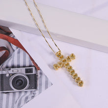 Load image into Gallery viewer, Heart Cross Pendant Necklace