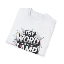 Load image into Gallery viewer, Thy word Christian Gift T-Shirt, Men’s religious Shirt, religious shirt for men, Psalm 119:105 “Thy Word is a Lamp” Tee