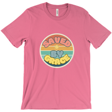 Load image into Gallery viewer, Saved by Grace T-Shirt - Colorful Christian Tee with Circle Design