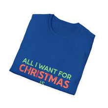 Load image into Gallery viewer, Christian faith t-shirt with All ai want for Christmas is Salvation