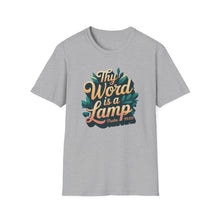 Load image into Gallery viewer, Men’s religious Shirt, religious shirt for men, Gift T-Shirt – Psalm 119:105 “Thy Word is a Lamp” Tee