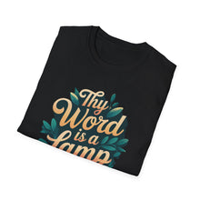 Load image into Gallery viewer, Men’s religious Shirt, religious shirt for men, Gift T-Shirt – Psalm 119:105 “Thy Word is a Lamp” Tee
