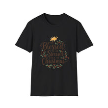Load image into Gallery viewer, Too Blessed to Be Stressed Christmas Shirt | Christian Holiday Tee | Faith Over Stress | Religious Christmas Gift - Limited Holiday Collection 🎄
