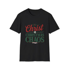 Load image into Gallery viewer, Christ Over Christmas Chaos Shirt, Holiday Tee, Christian Faith T-Shirt Christmas Gift, Festive Shirt, Winter Apparel, Family Gathering Wear