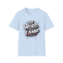 Load image into Gallery viewer, Thy word Christian Gift T-Shirt, Men’s religious Shirt, religious shirt for men, Psalm 119:105 “Thy Word is a Lamp” Tee