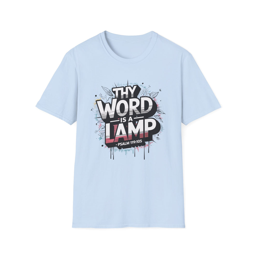 Thy word Christian Gift T-Shirt, Men’s religious Shirt, religious shirt for men, Psalm 119:105 “Thy Word is a Lamp” Tee