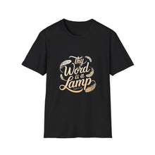 Load image into Gallery viewer, Thy Word is a Lamp T-Shirt, Inspirational Tee, Unisex Shirt, Christian Apparel, Gift for Believers, Faith-Based Clothing