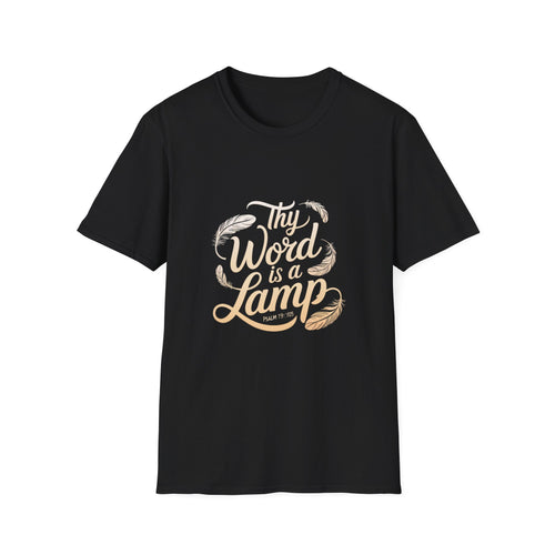 Thy Word is a Lamp T-Shirt, Inspirational Tee, Unisex Shirt, Christian Apparel, Gift for Believers, Faith-Based Clothing