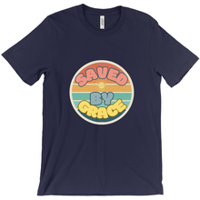 Load image into Gallery viewer, Saved by Grace T-Shirt - Colorful Christian Tee with Circle Design
