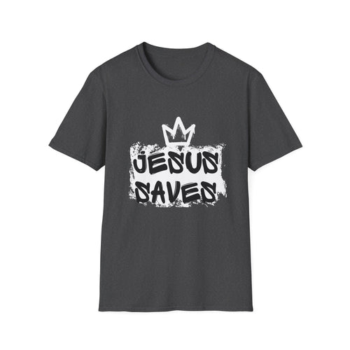 Jesus Saves Crown Softstyle T-Shirt