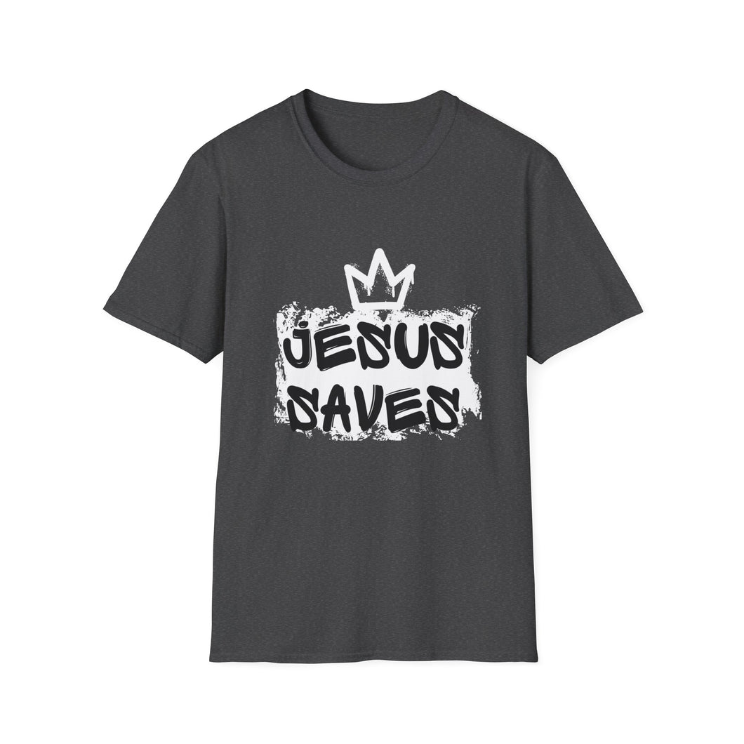 Jesus Saves Crown Softstyle T-Shirt