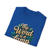 Load image into Gallery viewer, Men’s religious Shirt, religious shirt for men, Gift T-Shirt – Psalm 119:105 “Thy Word is a Lamp” Tee
