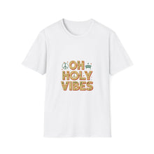 Load image into Gallery viewer, Oh Holy Vibes Retro Christmas Christian T-Shirt Festive Faith Tee for Church Attendees, Everyday Believers, Religious Gift Giving