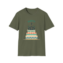 Load image into Gallery viewer, Happy Birthday Jesus Nativity Christmas T-Shirt Faith Based Holiday Tee for Church Attendees, Everyday Believers, Religious Gift Giving