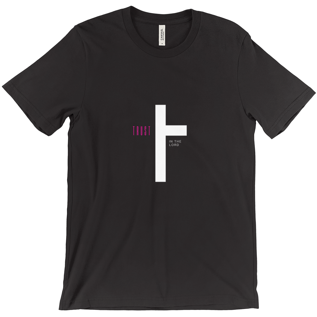 Christian T-Shirt with Cross - “Trust in the Lord” Faith-Based Graphic Tee