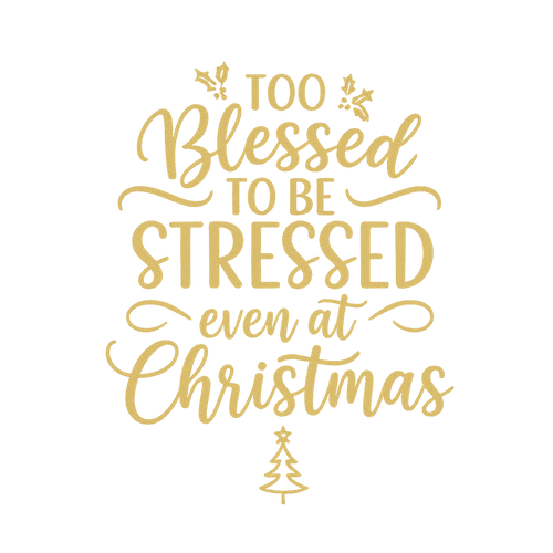 Too blessed to be stressed even at Christmas Limited Holiday Collection 🎄