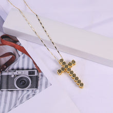 Load image into Gallery viewer, Heart Cross Pendant Necklace