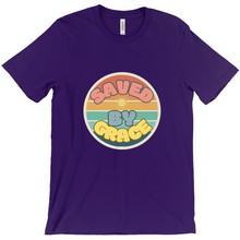 Load image into Gallery viewer, Saved by Grace T-Shirt - Colorful Christian Tee with Circle Design
