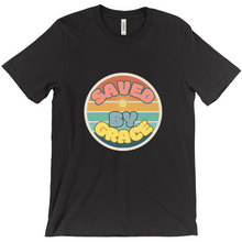Load image into Gallery viewer, Saved by Grace T-Shirt - Colorful Christian Tee with Circle Design