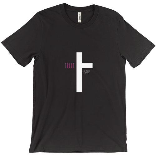 Christian T-Shirt with Cross - “Trust in the Lord” Faith-Based Graphic Tee