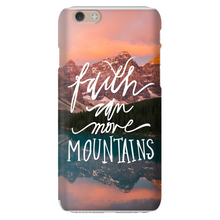 Load image into Gallery viewer, Faith Can Move Mountains iPhone Snap-On Case
